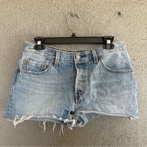 Levi's Light Blue Jean Shorts